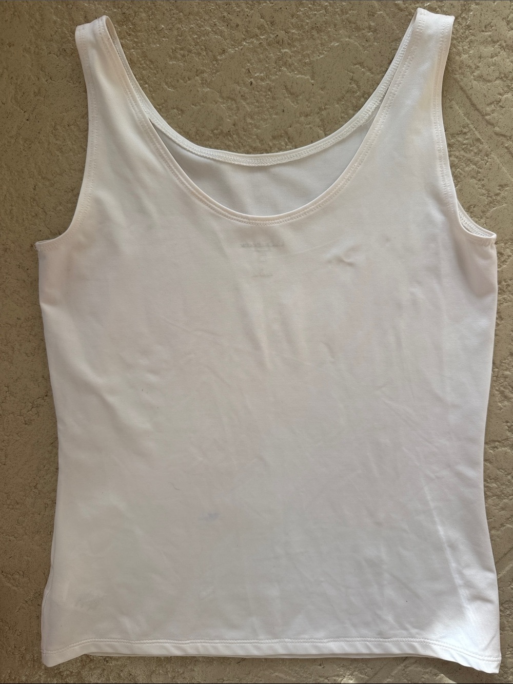 Liz Claiborne White Scoop Neck Tank Top